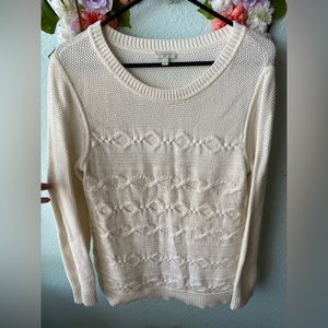 talbots cream sweater